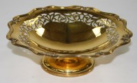 Lot 444 - A George V silver gilt tazza, by Roberts &...