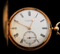 Lot 623 - A Victorian gentleman's 18ct. gold cased...