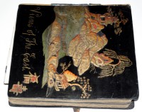 Lot 1018 - A Japanese lacquered album entitled 'Views of...