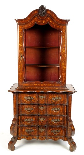 Lot 1171 - A late 18th Century Dutch floral marquetry...
