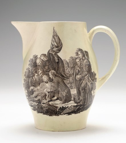 Lot 43 - Wedgwood Creamware transfer printed 'Quebec'...