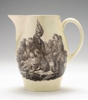 Lot 43 - Wedgwood Creamware transfer printed 'Quebec'...