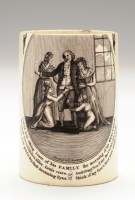 Lot 45 - Creamware transfer printed 'French Revolution'...
