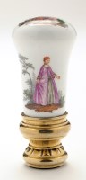 Lot 161 - German porcelain cane handle, now attached to...