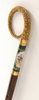 Lot 169 - German porcelain and giltmetal mounted sword...