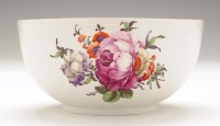 Lot 182 - Furstenberg bowl, painted with Deutsche blumen...