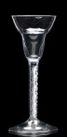 Lot 189 - Wine glass, with pan-topped bowl, double...