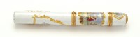 Lot 241 - English enamel needle case etui, of triple...