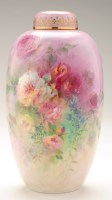 Lot 272 - Royal Doulton bone china vase and cover, by...