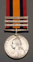 Lot 466 - A Queens South Africa medal, awarded to 1214...