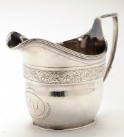 Lot 647 - A George III cream jug, by Dorothy Langlands,...