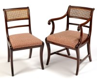 Lot 1319 - A set of three single and one arm Regency...