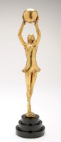 Lot 41 - After Lorenzl: Art Deco ball dancer, inscribed...