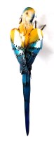 Lot 69 - Peter Sailes PARROT hand-painted metal 92cms...