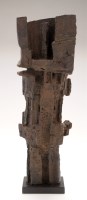 Lot 85 - David Tavener ROCK FALL bronze on black stone...