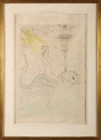 Lot 98 - After Salvador Dali WOMAN RIDING A PORPOISE...