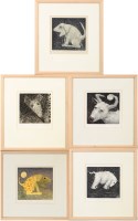 Lot 107 - Paul Norton ''FULL MOON'' signed, inscribed...