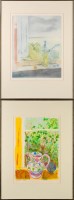Lot 112 - Chloe Chase ''YELLOW AND GREEN'' - A JUG ON A...