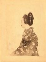 Lot 131 - Emil Orlik ''JAPANERIN'' - A GEISHA signed in...