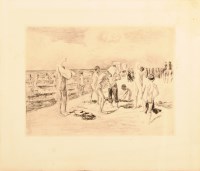 Lot 132 - Style of Max Liebermann ''BADENDE KNAVEN''...