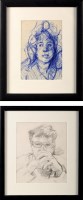 Lot 149 - Robert Oscar Lenkiewicz BUST PORTRAIT OF A...