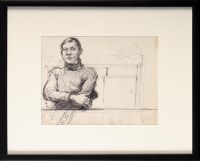 Lot 151 - Robert Oscar Lenkiewicz PORTRAIT OF A YOUNG...