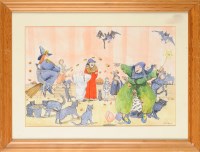 Lot 167 - Linda Birch ''HALLOWEEN BALL'' signed...