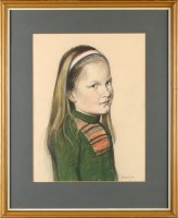 Lot 196 - Norman Stansfield Cornish A PORTRAIT OF FIONA...