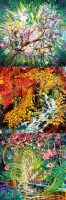 Lot 235 - Hugh Miller ABSTRACT COMPOSITIONS oil on...
