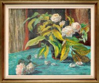 Lot 255 - Mary Nicol Neil Armour, RSA, RSW FLOWERS IN A...