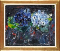 Lot 257 - Anne Redpath, OBE, RA, RSA ''CINERARIAS''...
