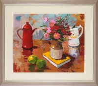 Lot 258 - Donald McIntyre ''RED JUG WHITE JUG'' signed;...