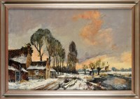 Lot 274 - M*** Goulin ''WINTER LANDSCAPE NEAR HAARLEM''...