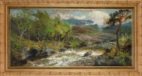 Lot 287 - John Falconar Slater AN IMPRESSIONISTIC RIVER...