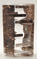 Lot 1014 - Daum, France: a geometric crystal vase of...