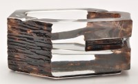 Lot 1016 - Daum, France: a crystal ashtray of hexagonal...