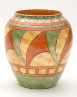 Lot 1034 - Charlotte Rhead for Burleigh Ware: a bulbous...