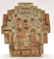 Lot 1041 - Bernard Rooke: an abstract pottery vase,...