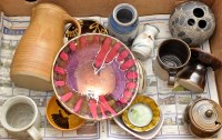 Lot 1042 - A quantity of Studio pottery, to include: a...