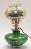 Lot 1083 - A mid 20th Century mottled green and yellow...