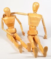 Lot 1169 - A pair of male and female life sized artist's...