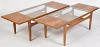 Lot 1171 - G-Plan: two teak fresco pattern coffee tables,...