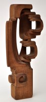 Lot 1248 - Brian Willsher: a dark stained teak sculpture...