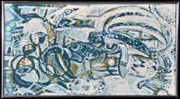 Lot 1422 - Roger Ashby Abstract Composition, acrylic on...