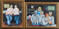 Lot 1444 - J*** M*** C*** Two bar scenes depicting...