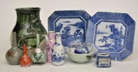 Lot 78 - Japanese Imari pear-shaped vase, height 39.5cm;...