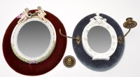 Lot 128 - Fulham Pottery whiteware toilet mirror,...