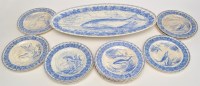 Lot 132 - Copeland blue and white composite part fish...