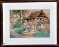 Lot 172 - David Woodlock (1842-1929) ''The Old Lych Gate,...