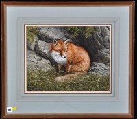 Lot 194 - Ralph Waterhouse (b.1943- ) ''Fox'', signed;...